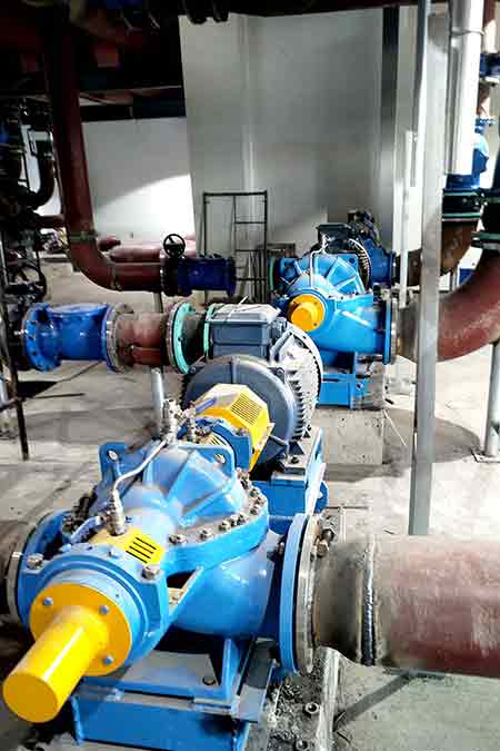 KPS系列单级双吸离心泵在石药集团巨石生物制药有限公司使用现场